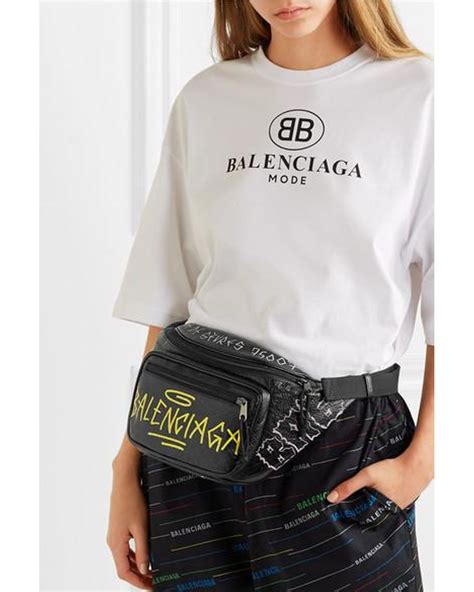 balenciaga explorer belt bag fake|balenciaga bag logo.